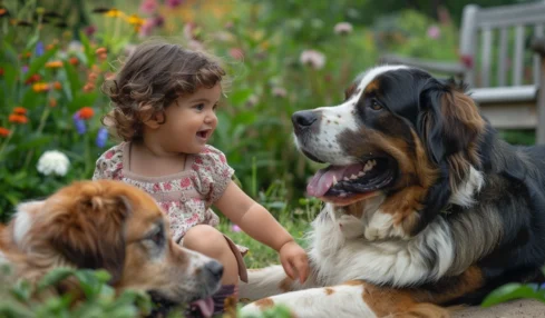Les petits enfants et leurs grands chiens : une collection magnifique de photographies par Andy Seliverstoff
