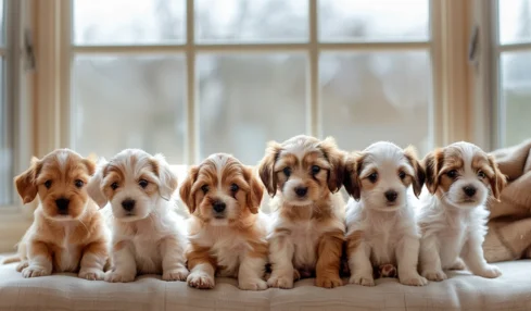 Six adorables chiots bobtail capturés par un photographe : découvrez les plus belles photos de ces merveilles