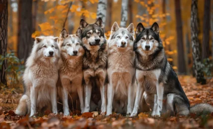 Découvrez les 5 races de chiens qui ressemblent le plus aux loups : malamute d'alaska, husky sibérien, chien-loup de Tchécoslovaquie, qimmiq, chien-loup américain