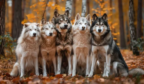 Découvrez les 5 races de chiens qui ressemblent le plus aux loups : malamute d'alaska, husky sibérien, chien-loup de Tchécoslovaquie, qimmiq, chien-loup américain